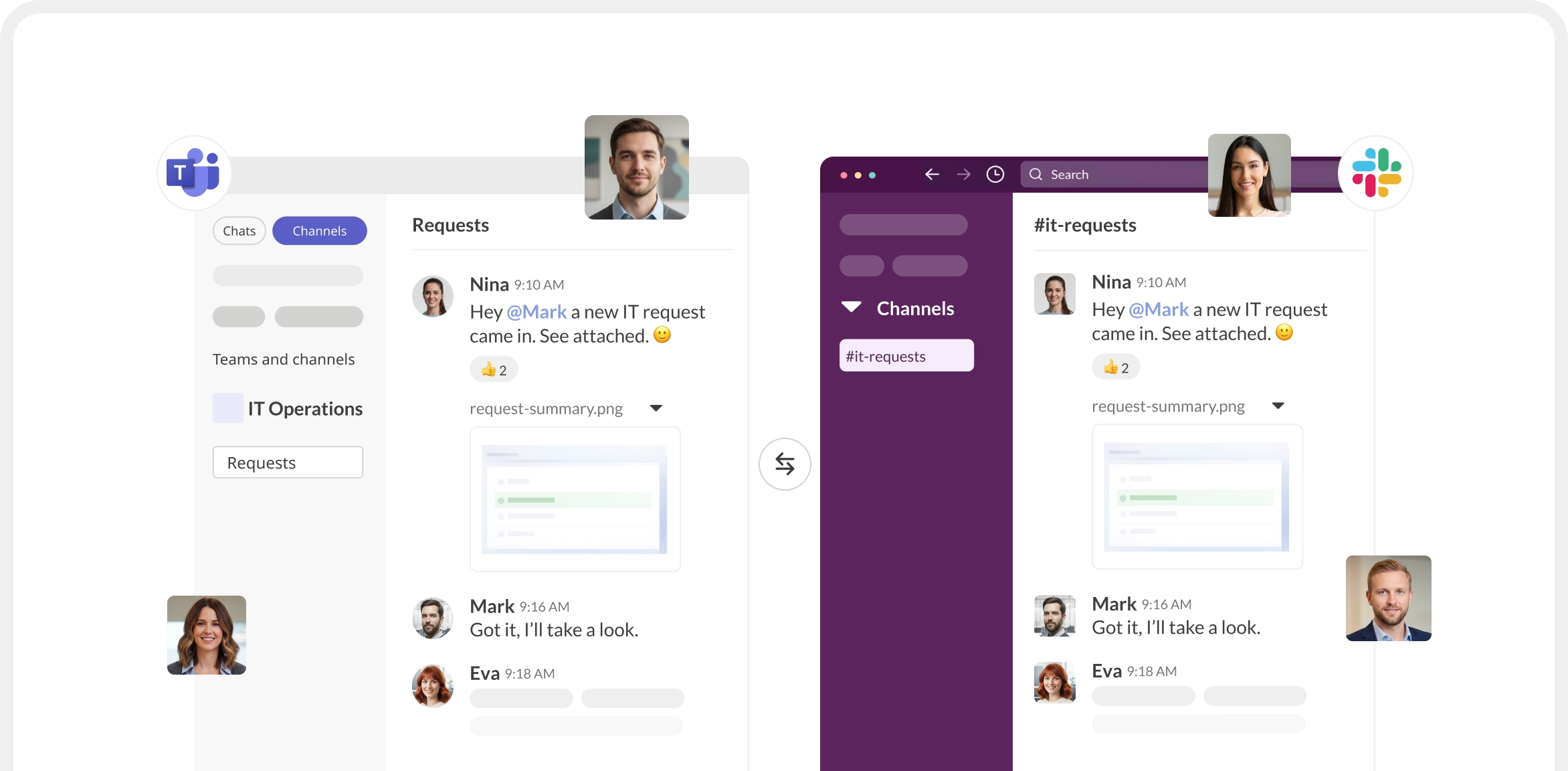 connect slack and microsoft teams
