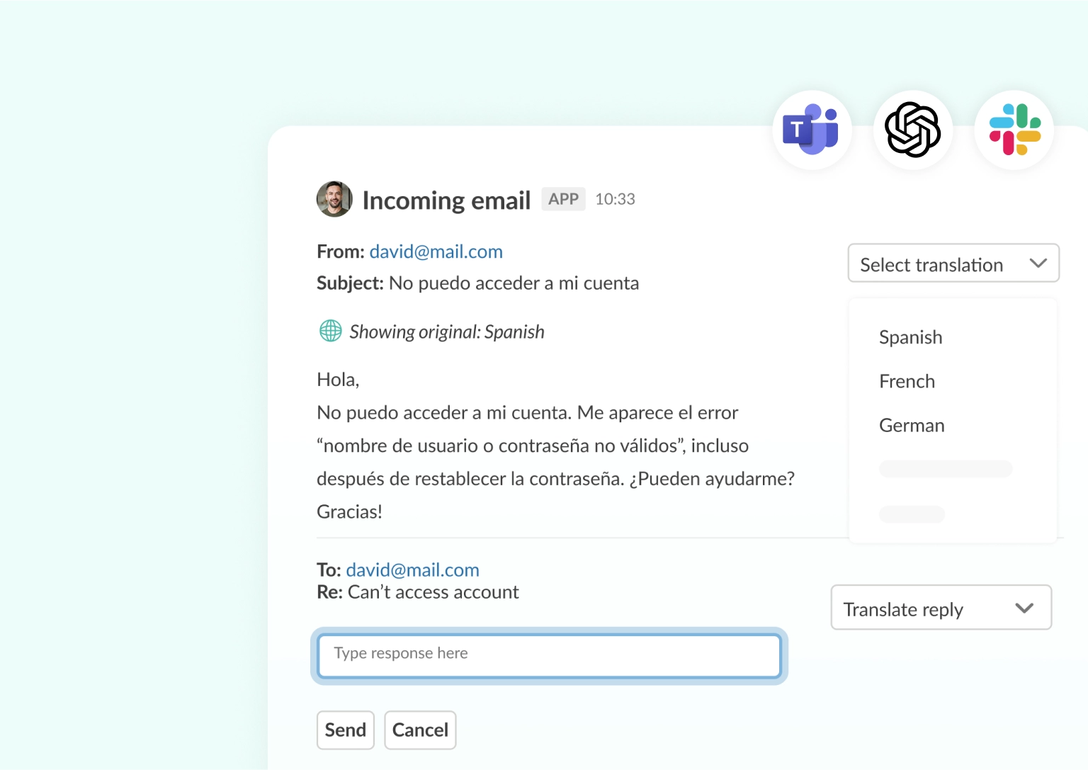 ai for communication slack teams