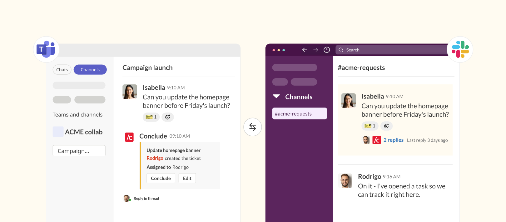 agency client collaboration native chat ticketing