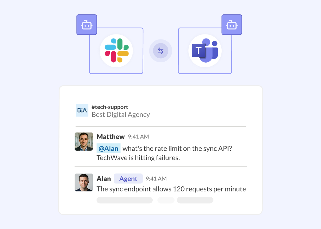 ai agents for slack and teams