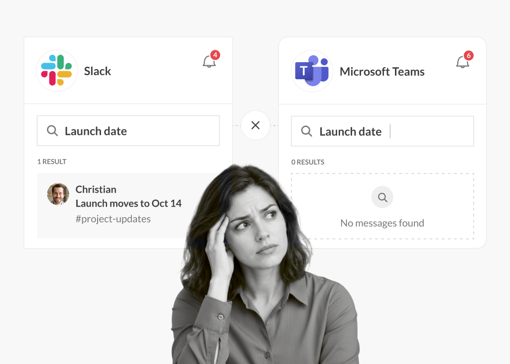 Forced to use Slack and Teams