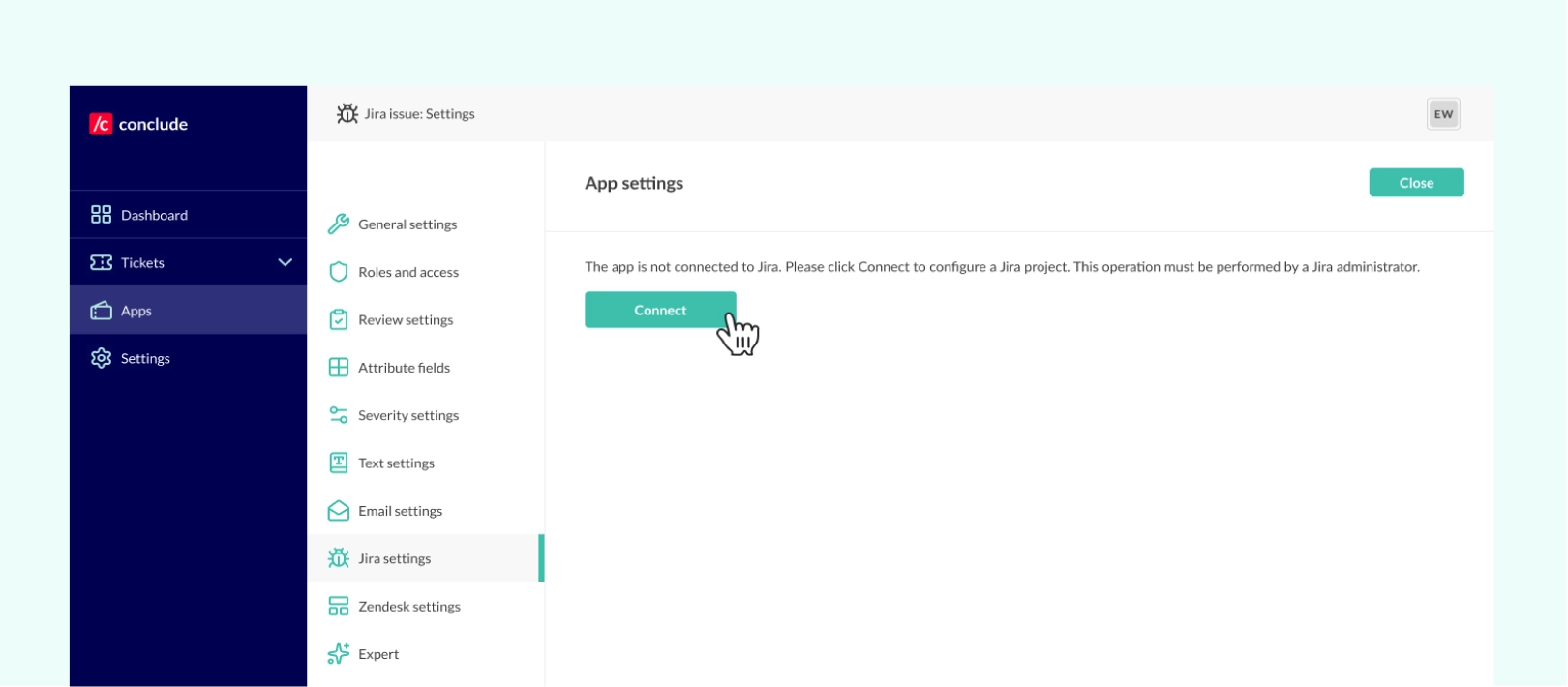 adjust your jira settings from the dashboard