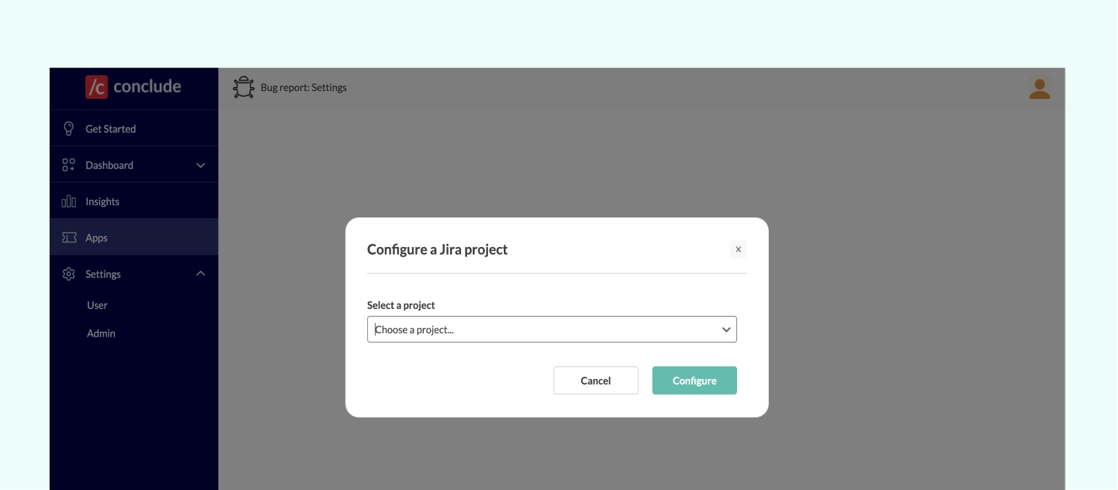 configure a jira project