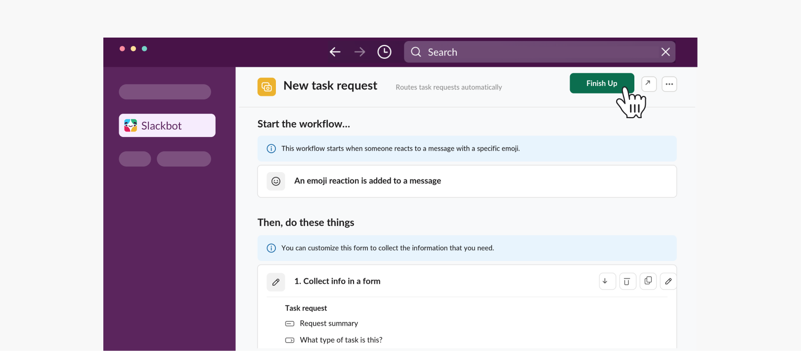 slack workflow builder