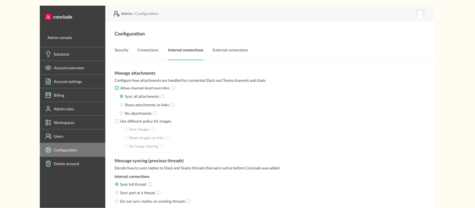 granular admin controls