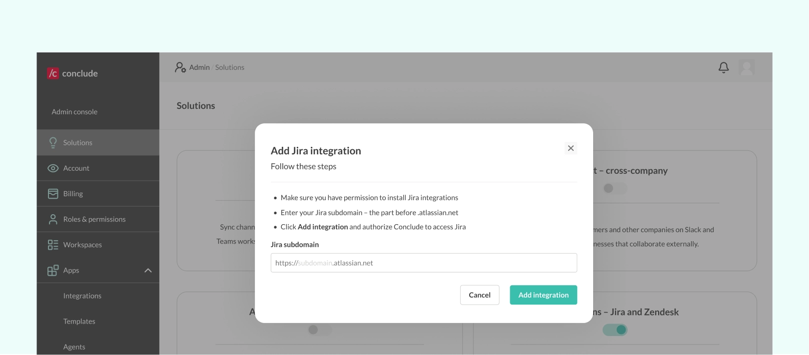 slack jira integration set up