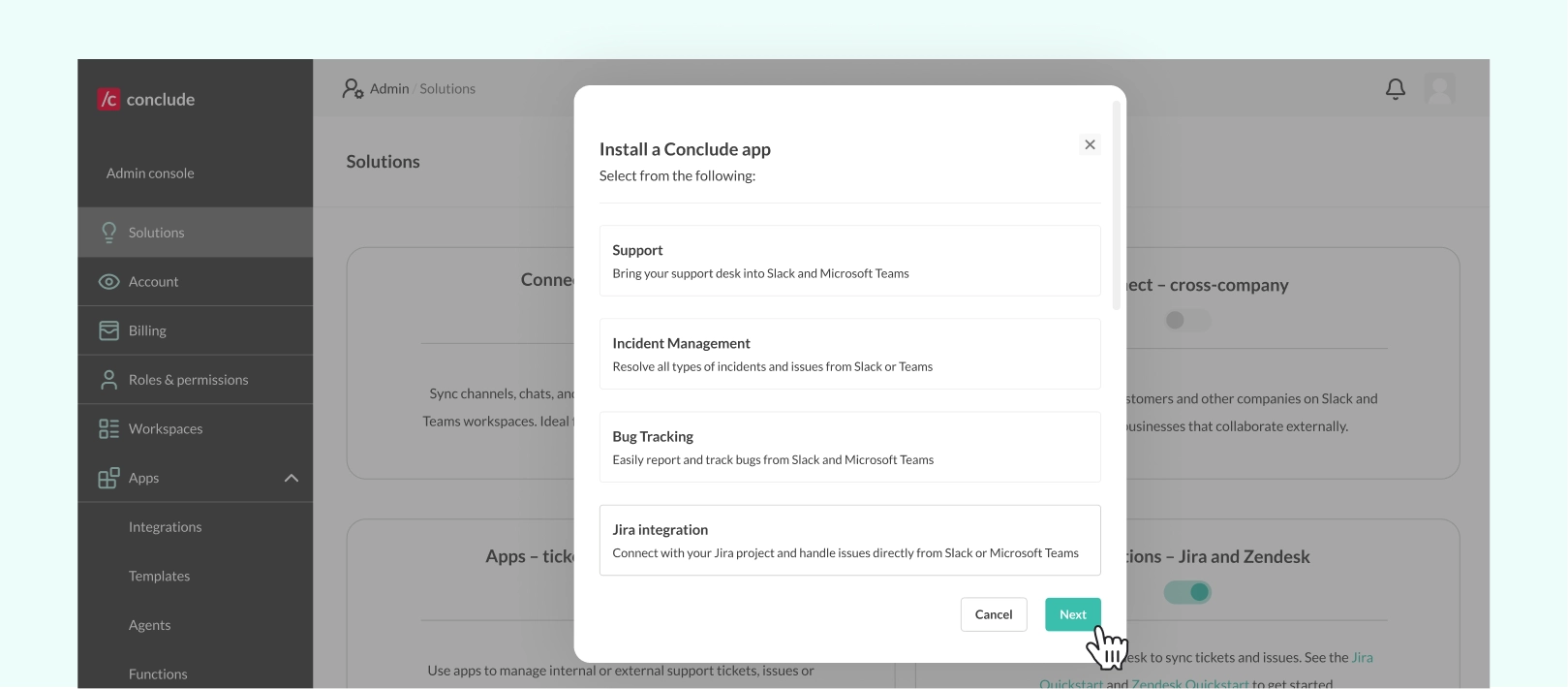 jira integration app installation