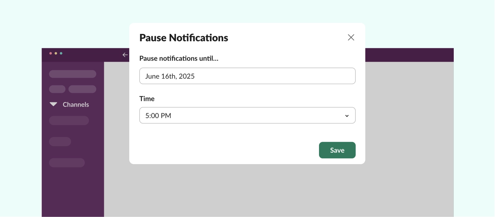 do not disturb mode slack