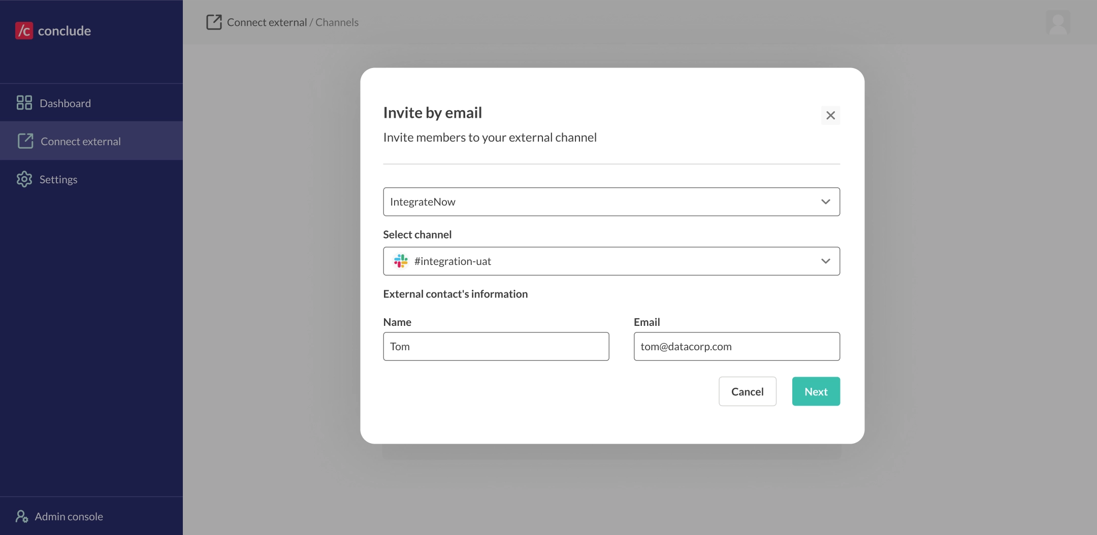 external collaboration invitation