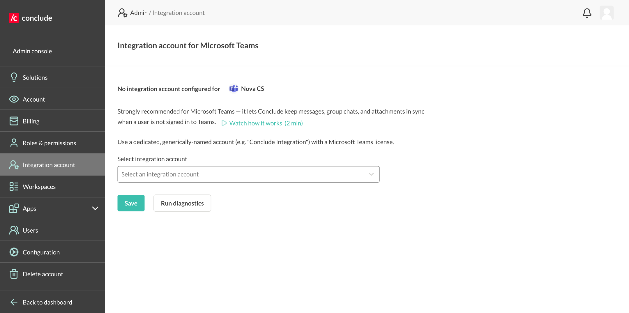 integration account settings