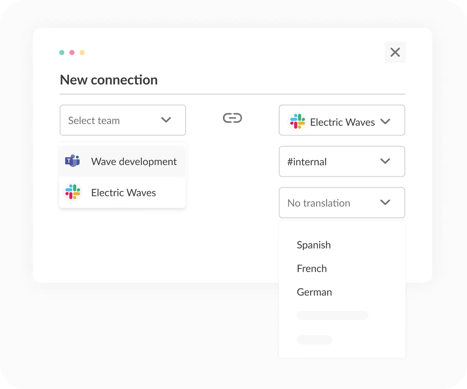 chat in any language on Slack and Teams