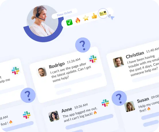 conversational ticketing in slack