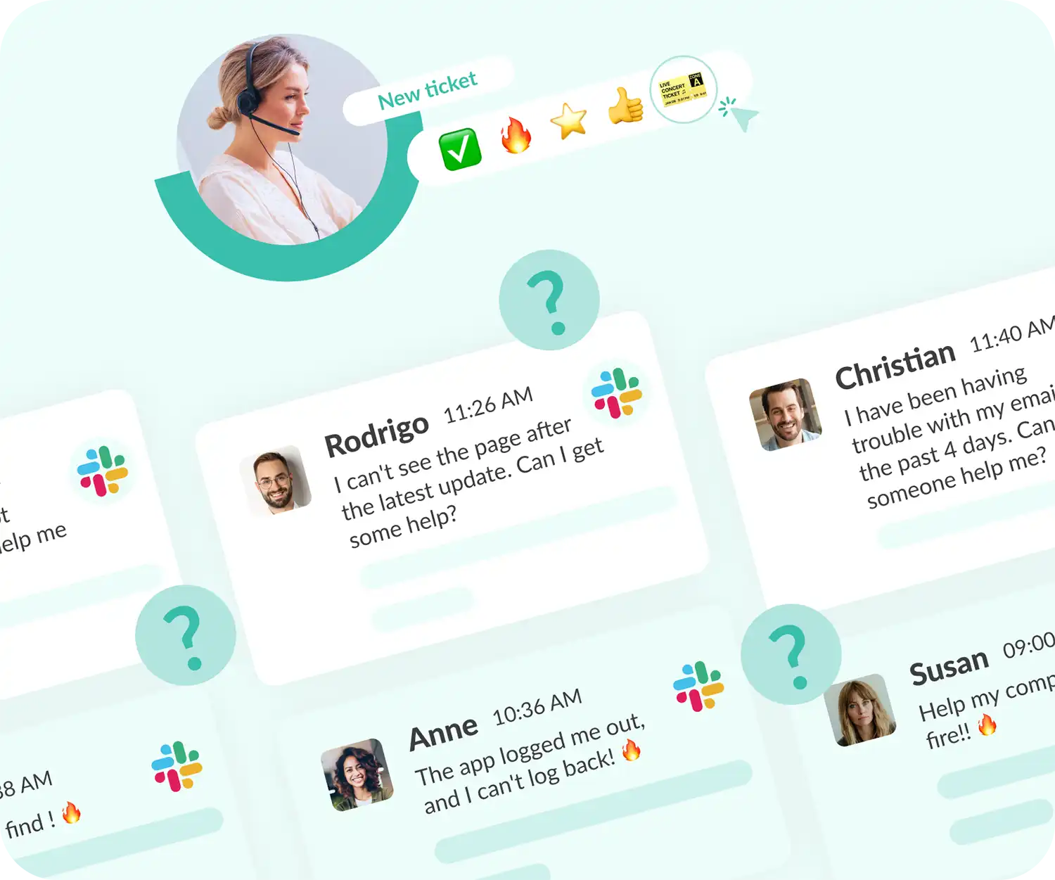 conversational ticketing in slack