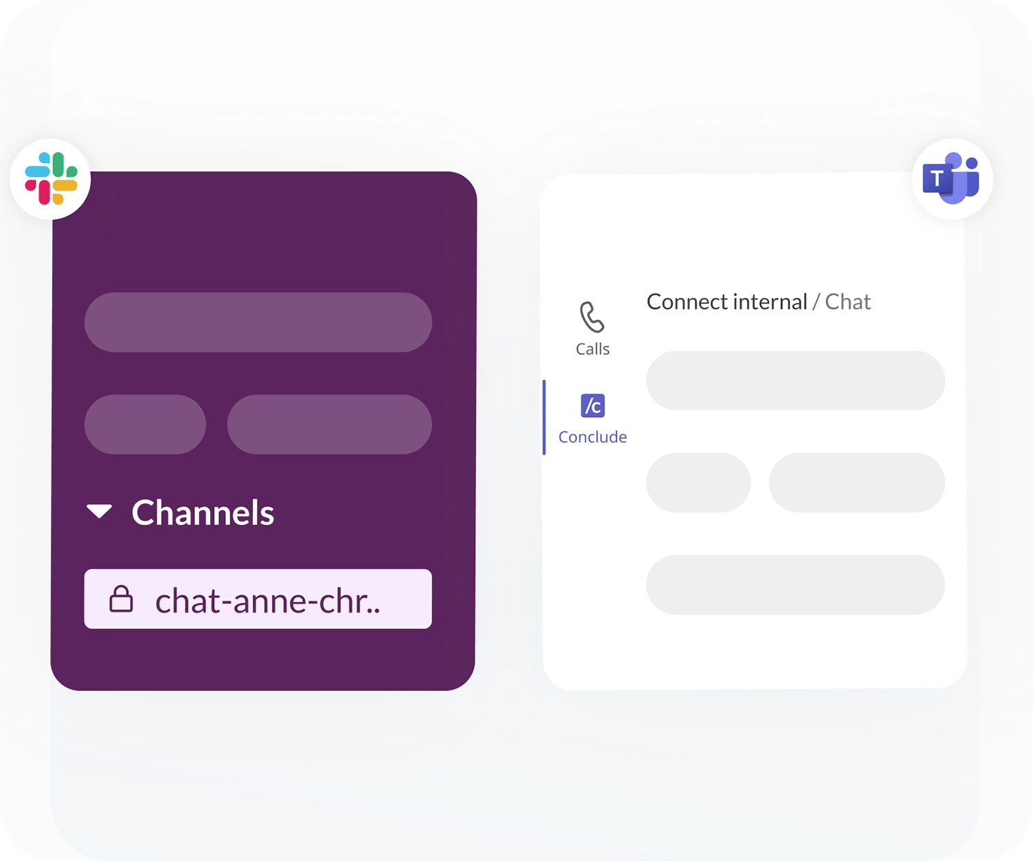 sync cross-platform chats slack teams