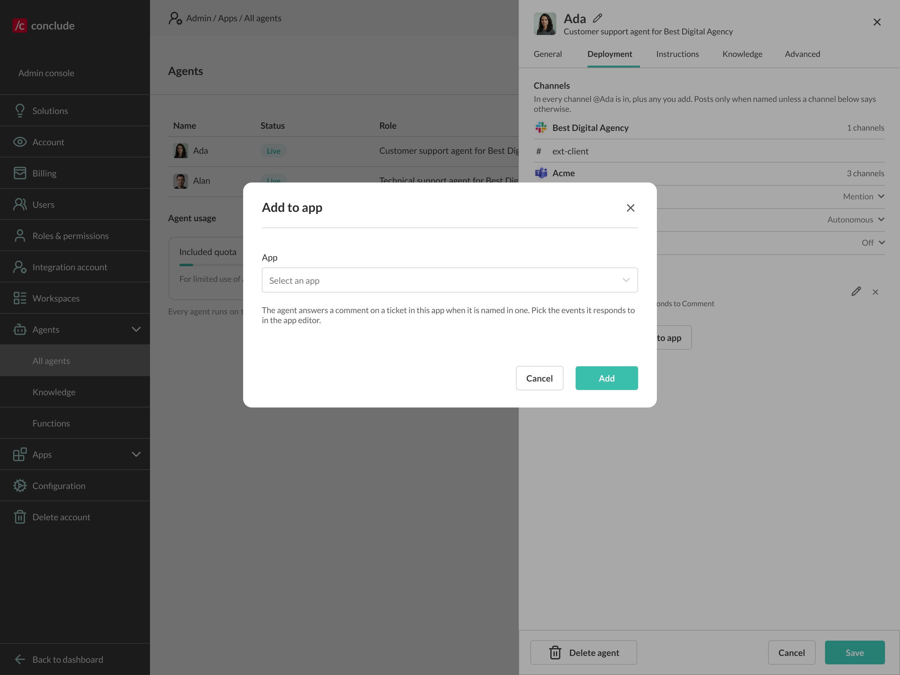 adding an ai teammate to an app so it answers ticket comments