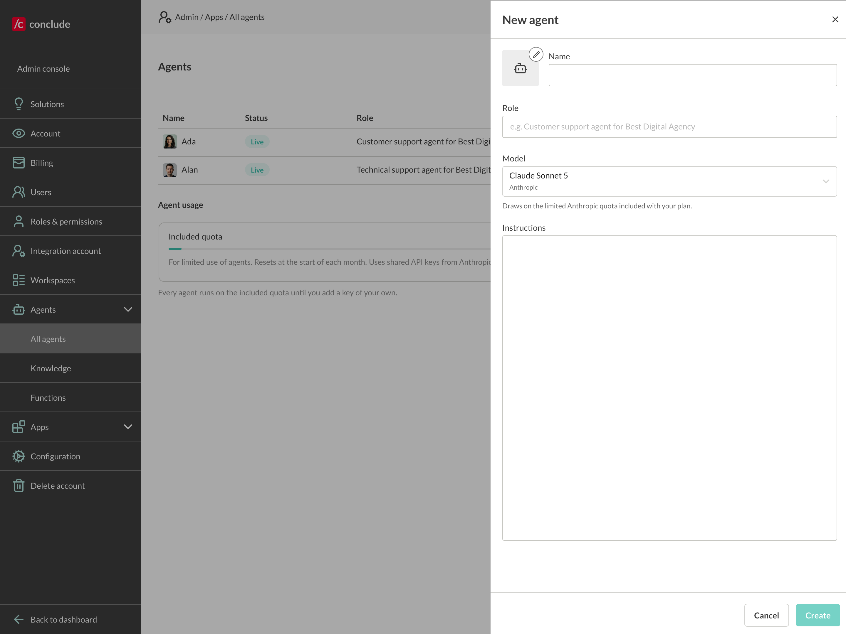 setting up an ai teammate name role model and instructions by hand