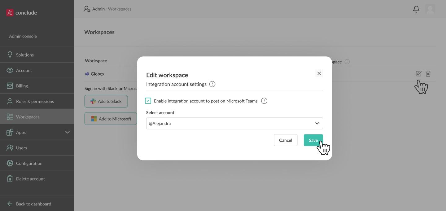 integration account settings