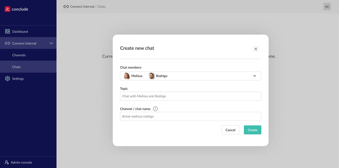 create new chat