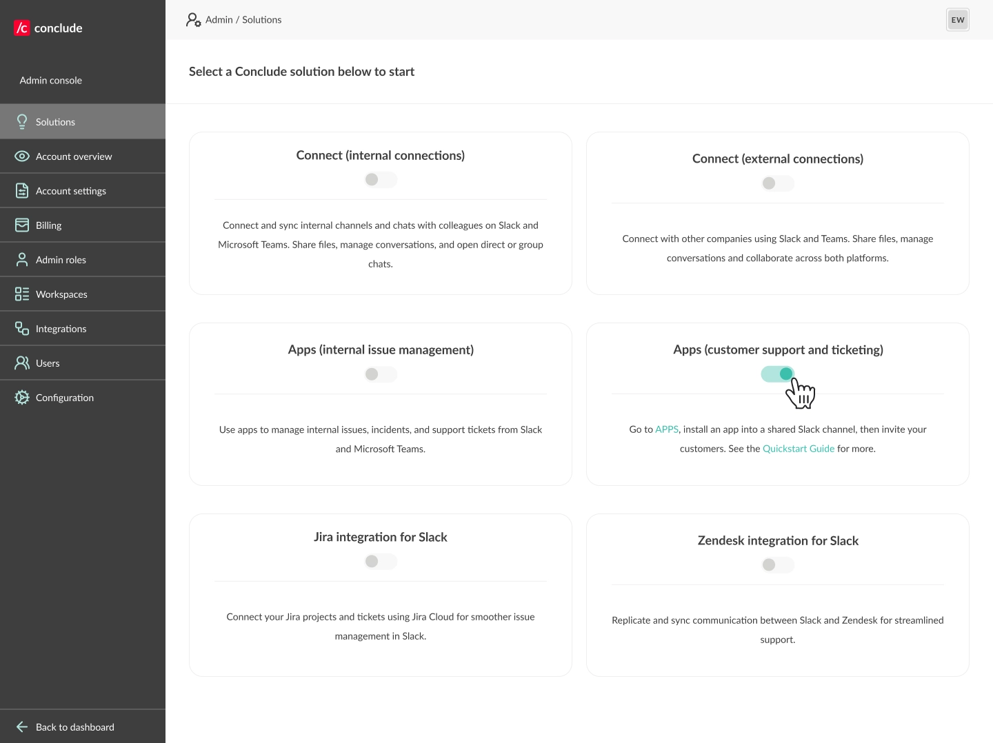conclude solutions overview
