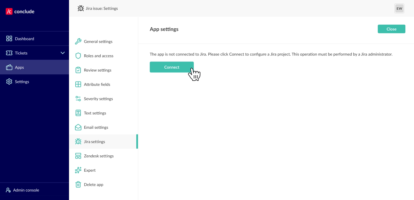 adjust your jira settings from the dashboard
