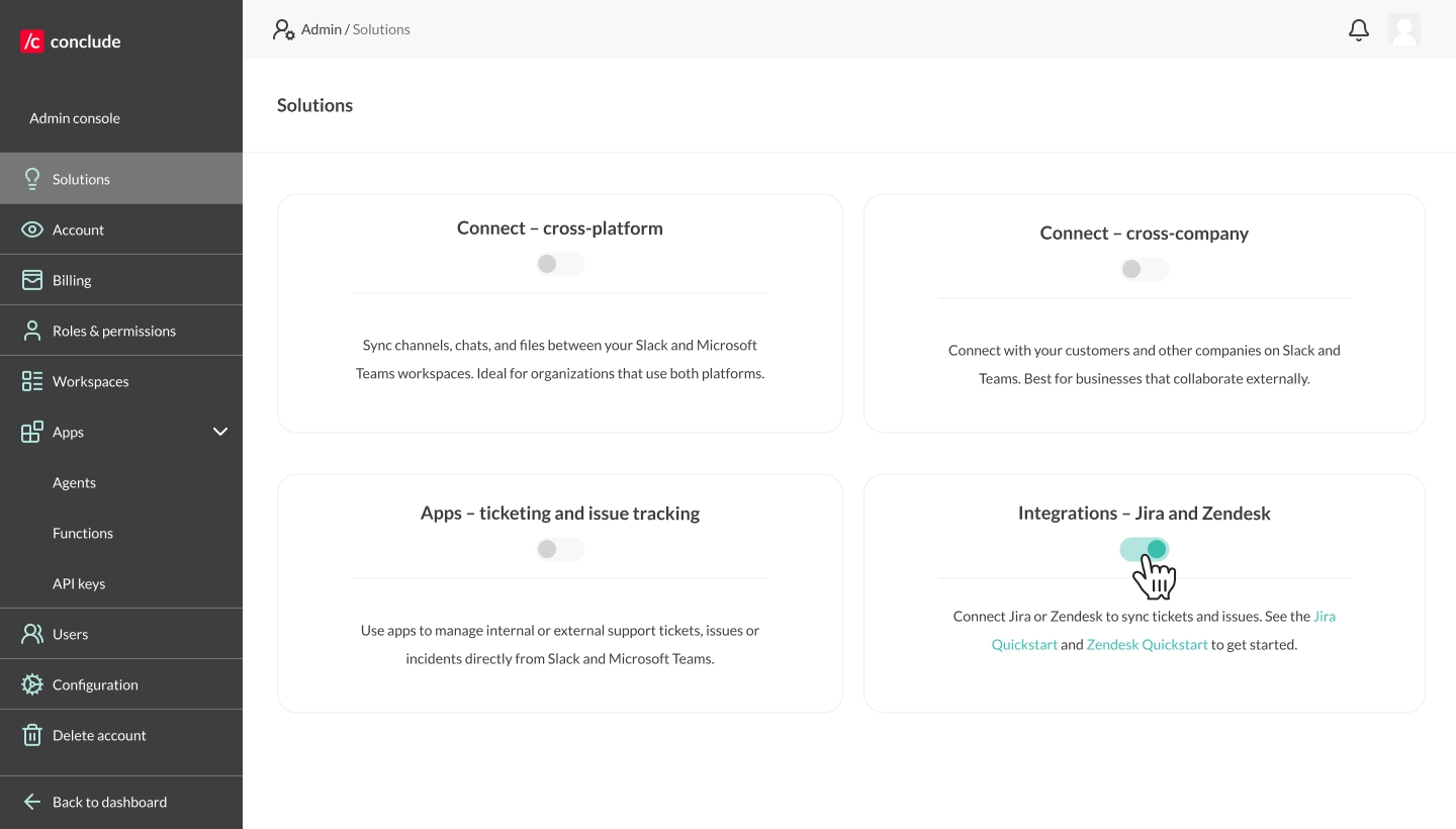 jira integration solutions page