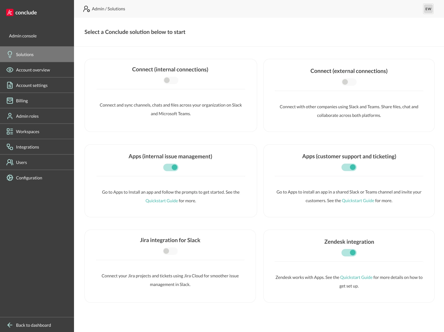 conclude solutions overview