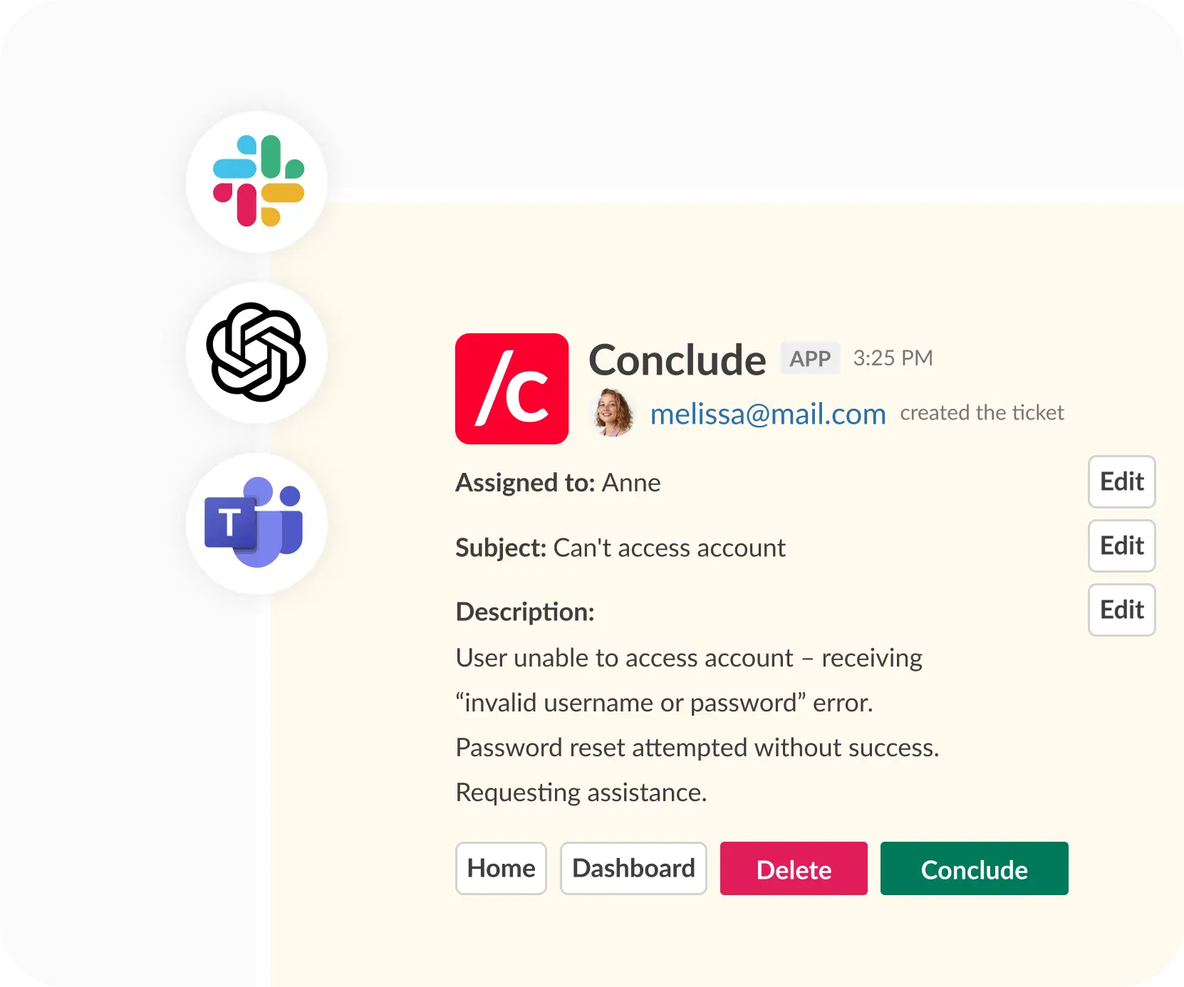 AI email summarization support tickets