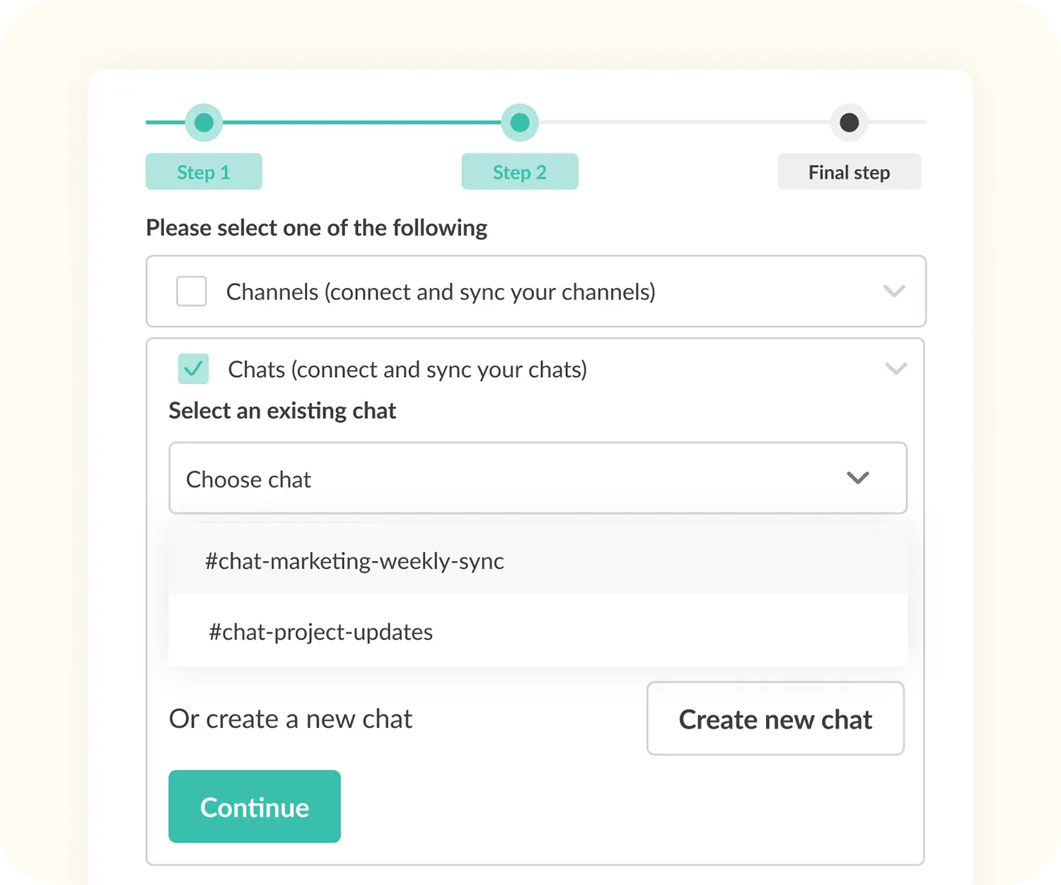 connect channels on Slack and Teams